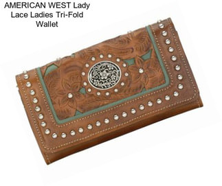 AMERICAN WEST Lady Lace Ladies Tri-Fold Wallet