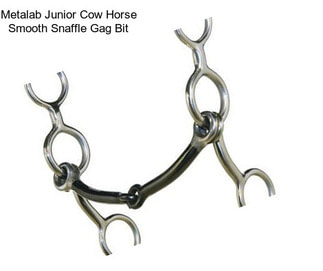 Metalab Junior Cow Horse Smooth Snaffle Gag Bit