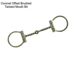 Coronet Offset Brushed Twisted Mouth Bit