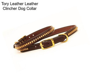 Tory Leather Leather Clincher Dog Collar