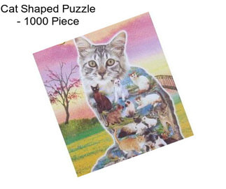 Cat Shaped Puzzle - 1000 Piece