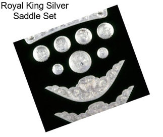 Royal King Silver Saddle Set