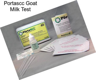 Portascc Goat Milk Test