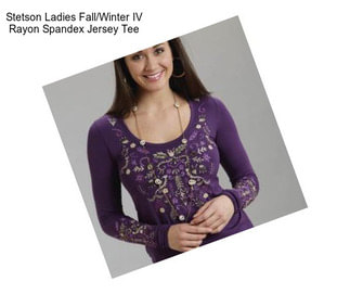 Stetson Ladies Fall/Winter IV Rayon Spandex Jersey Tee