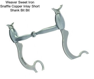 Weaver Sweet Iron Snaffle Copper Inlay Short Shank Bit Bit