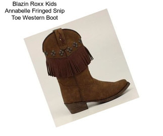 Blazin Roxx Kids Annabelle Fringed Snip Toe Western Boot