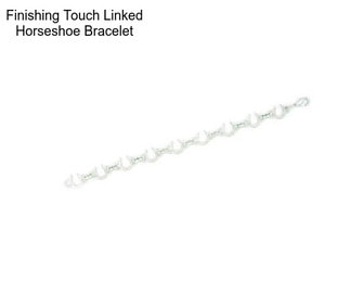Finishing Touch Linked Horseshoe Bracelet