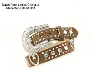 Blazin Roxx Ladies Crystal & Rhinestone Heart Belt