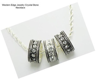 Western Edge Jewelry Crystal Stone Necklace