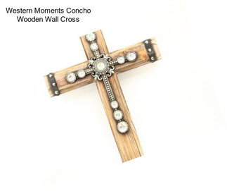 Western Moments Concho Wooden Wall Cross