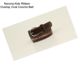 Nocona Kids Ribbon Overlay Oval Concho Belt