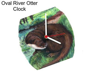 Oval River Otter Clock