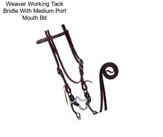 Weaver Working Tack Bridle With Medium Port Mouth Bit