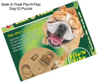 Seek-A-Treat Flip-N-Flap Dog IQ Puzzle