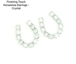 Finishing Touch Horseshoe Earrings - Crystal