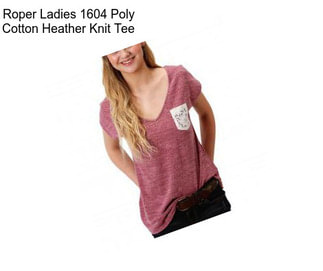 Roper Ladies 1604 Poly Cotton Heather Knit Tee