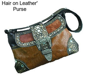 Hair on Leather\' Purse