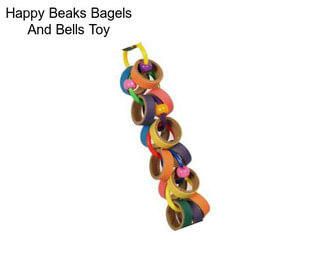 Happy Beaks Bagels And Bells Toy