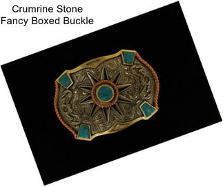 Crumrine Stone Fancy Boxed Buckle