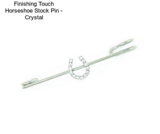 Finishing Touch Horseshoe Stock Pin - Crystal