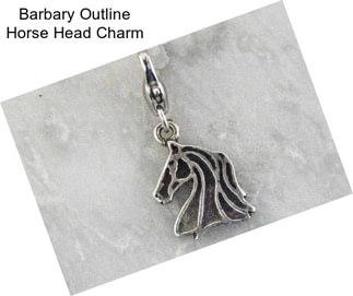 Barbary Outline Horse Head Charm