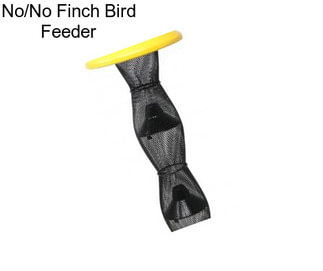 No/No Finch Bird Feeder