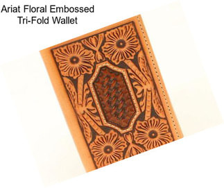 Ariat Floral Embossed Tri-Fold Wallet