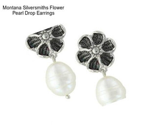 Montana Silversmiths Flower Pearl Drop Earrings