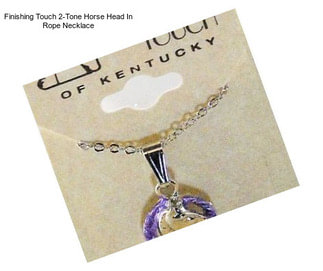 Finishing Touch 2-Tone Horse Head In Rope Necklace