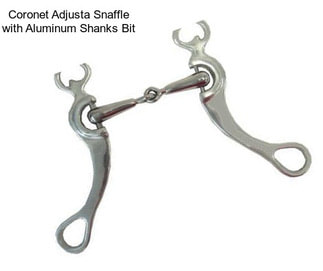 Coronet Adjusta Snaffle with Aluminum Shanks Bit