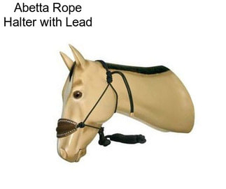 Abetta Rope Halter with Lead