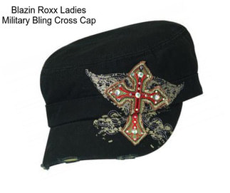 Blazin Roxx Ladies Military Bling Cross Cap