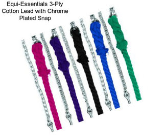 Equi-Essentials 3-Ply Cotton Lead with Chrome Plated Snap