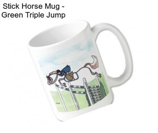 Stick Horse Mug - Green Triple Jump