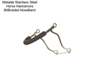 Metalab Stainless Steel Horse Hackamore BitBraided NoseBand