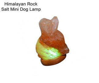 Himalayan Rock Salt Mini Dog Lamp