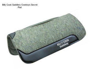 Billy Cook Saddlery Cowboys Secret Pad