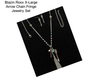 Blazin Roxx X-Large Arrow Chain Fringe Jewelry Set