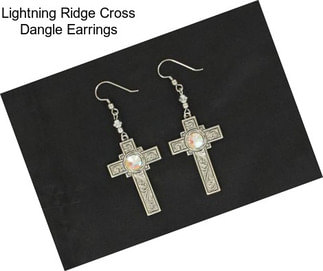 Lightning Ridge Cross Dangle Earrings