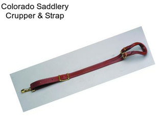 Colorado Saddlery Crupper & Strap