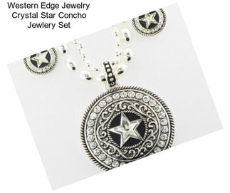 Western Edge Jewelry Crystal Star Concho Jewlery Set