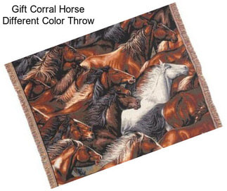 Gift Corral Horse Different Color Throw