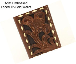 Ariat Embossed Laced Tri-Fold Wallet