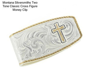 Montana Silversmiths Two Tone Classic Cross Figure Money Clip