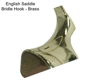 English Saddle Bridle Hook - Brass