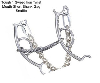 Tough 1 Sweet Iron Twist Mouth Short Shank Gag Snaffle