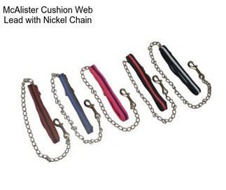 McAlister Cushion Web Lead with Nickel Chain