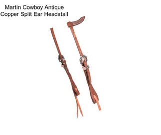 Martin Cowboy Antique Copper Split Ear Headstall