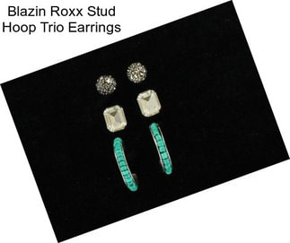 Blazin Roxx Stud Hoop Trio Earrings