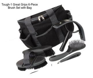 Tough-1 Great Grips 6-Piece Brush Set with Bag